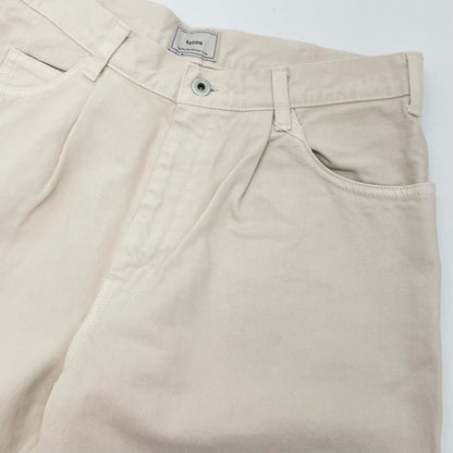 5POCKET TUCK WIDE DENIM パンツ 183-91506 ホワイト サイズ：3【尾張小牧店】