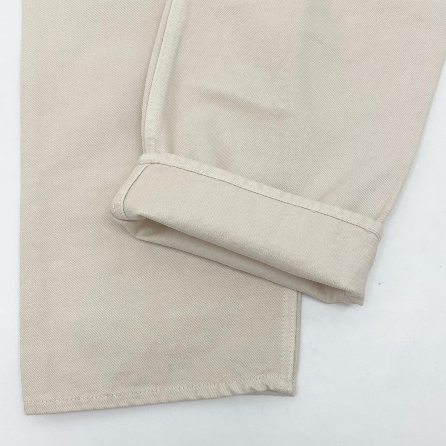 5POCKET TUCK WIDE DENIM パンツ 183-91506 ホワイト サイズ：3【尾張小牧店】
