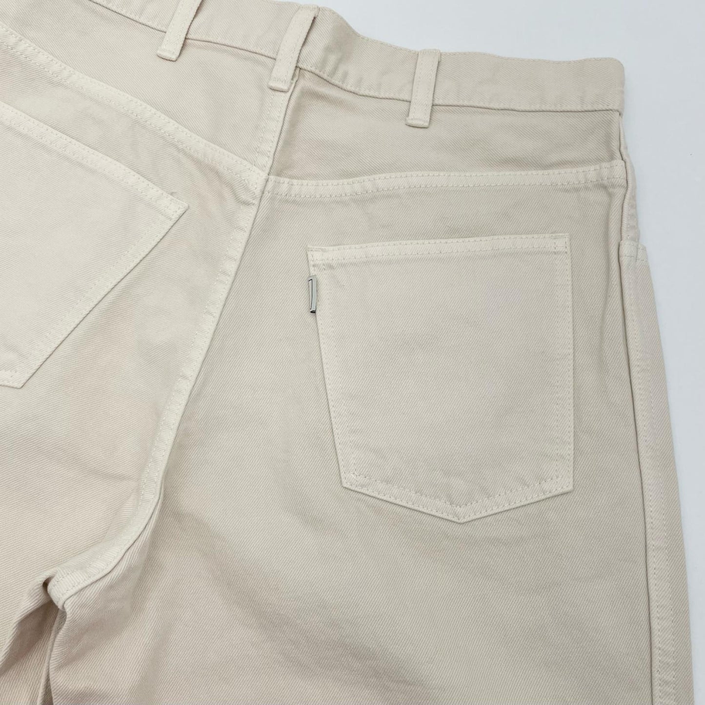5POCKET TUCK WIDE DENIM パンツ 183-91506 ホワイト サイズ：3【尾張小牧店】