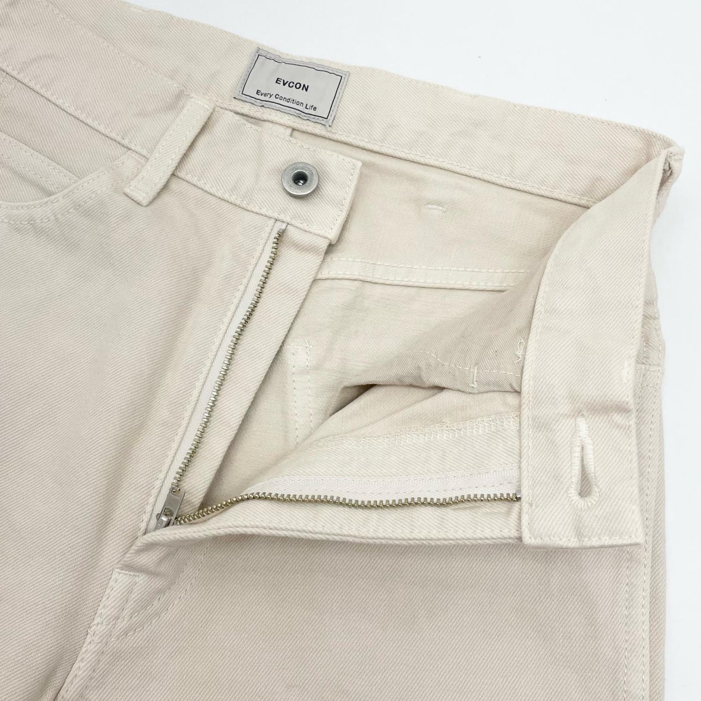 5POCKET WIDE DENIM PANTS パンツ 161-91501 ホワイト【尾張小牧店】