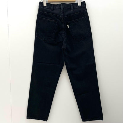 5POCKET WIDE DENIM PANTS パンツ 161-91507 ブラック【尾張小牧店】