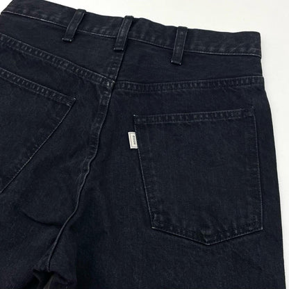 5POCKET WIDE DENIM PANTS パンツ 161-91507 ブラック【尾張小牧店】