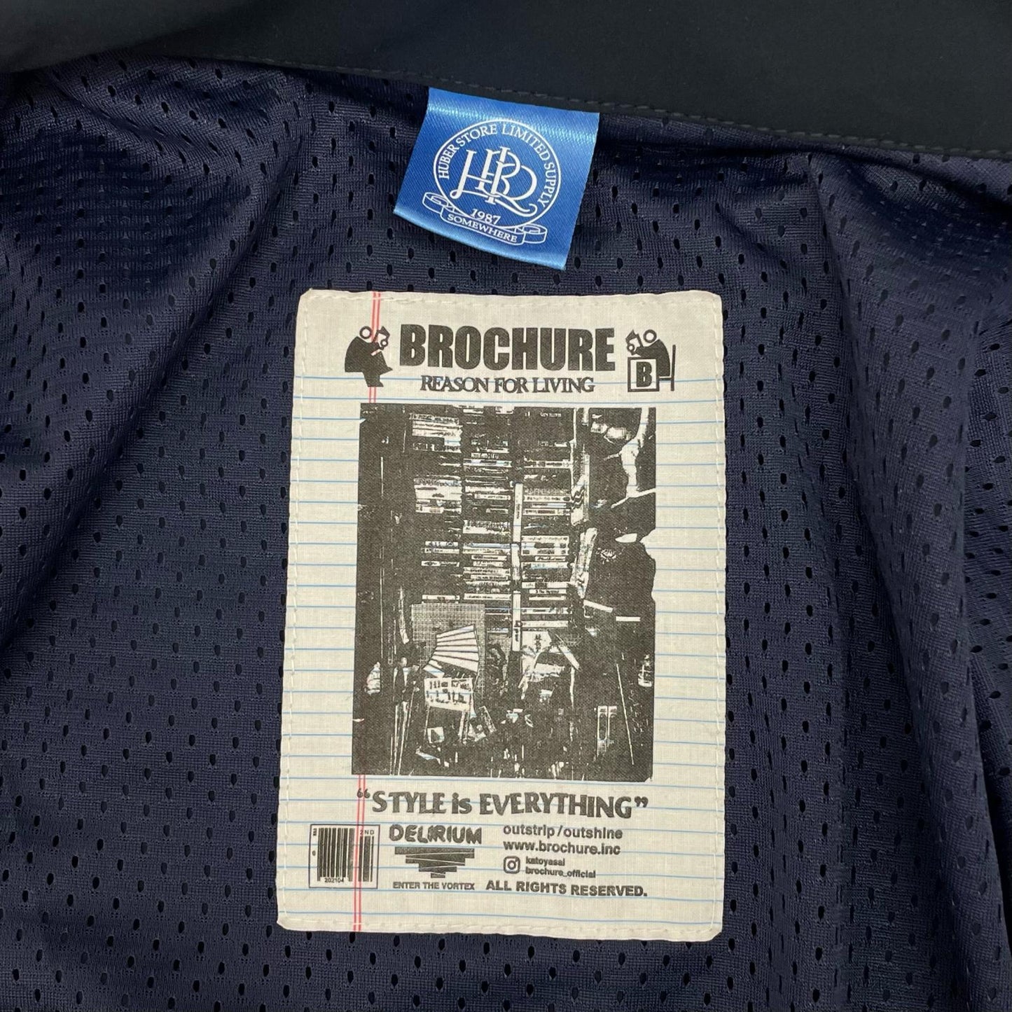 【中古】BROCHURE | ブローシュア Detachable Blouson 3WAY レイヤードジャケット 242-01 ネイビー サイズ：M【尾張小牧店】