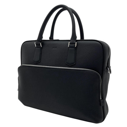 HUGO BOSS | ヒューゴボス Grain Leather Document Case ビジネスバッグ 50529293 ブラック【尾張小牧店】