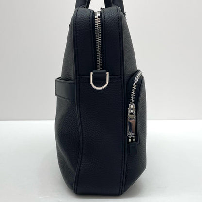 HUGO BOSS | ヒューゴボス Grain Leather Document Case ビジネスバッグ 50529293 ブラック【尾張小牧店】