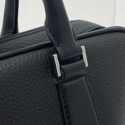 HUGO BOSS | ヒューゴボス Grain Leather Document Case ビジネスバッグ 50529293 ブラック【尾張小牧店】