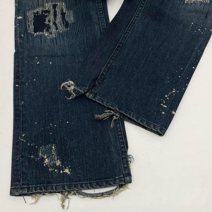 【中古】NUMBER(N)INE | ナンバーナイン グランジデニム デニムパンツ ブルー サイズ：1【尾張小牧店】