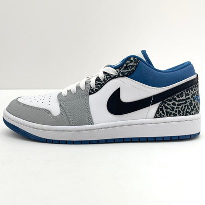 【中古】NIKE | ナイキ Air Jordan 1 Low "True Blue"/エアジョーダン1 ロー "トゥルーブルー"　スニーカー 靴　DM1199-140 グレー×ホワイト×ブルー 27cm【尾張小牧店】