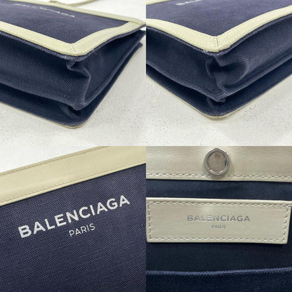 BALENCIAGA | バレンシアガ ショルダーバッグ ネイビー×ホワイト【尾張小牧店】