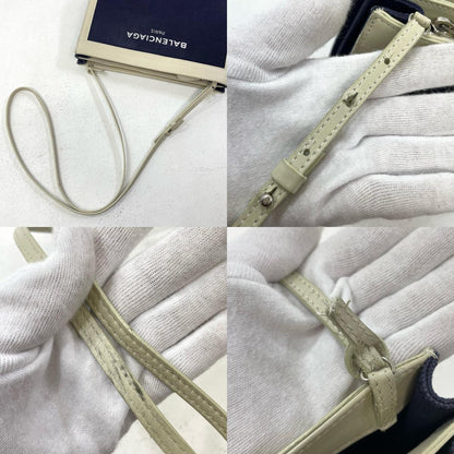 BALENCIAGA | バレンシアガ ショルダーバッグ ネイビー×ホワイト【尾張小牧店】