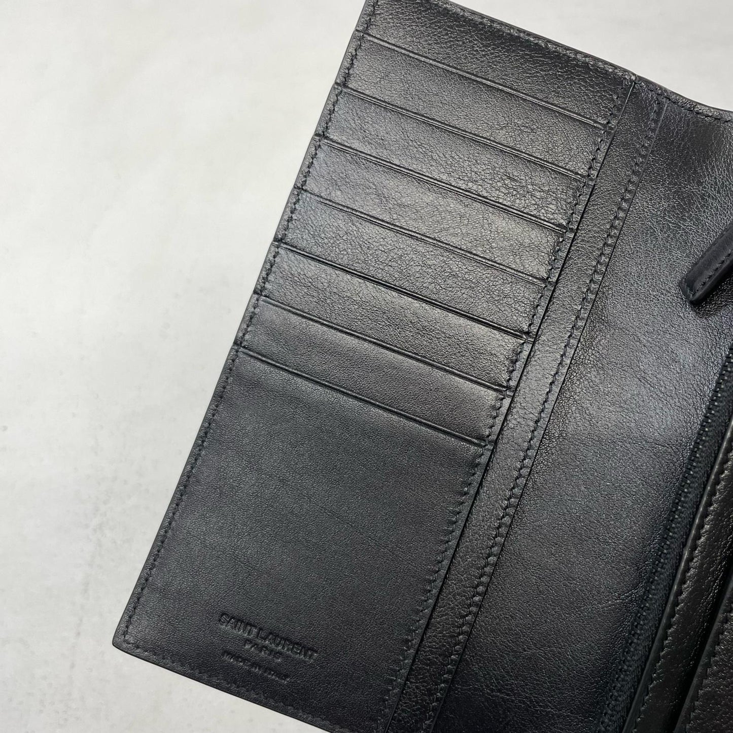 SAINT LAURENT | サンローラン 長財布 ブラック【尾張小牧店】