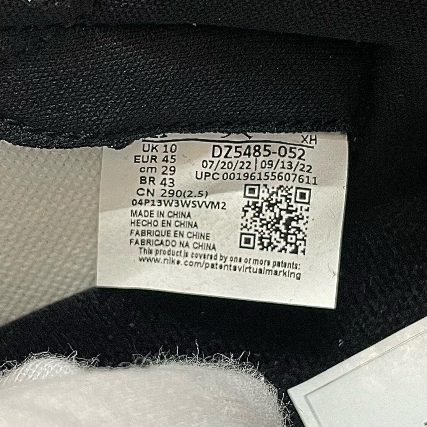 NIKE | ナイキ Air Jordan 1 High OG スニーカー DZ5485-052 グレー×ホワイト 29cm