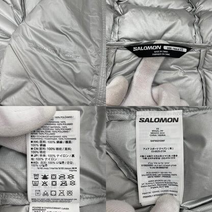 【中古】SALOMON | サロモン ELIXIR ULTRA DOWN ダウンジャケット SAFW2310087 シルバー サイズ：XS【尾張小牧店】