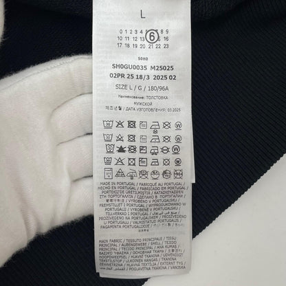 【中古】Maison Margiela | メゾンマルジェラ　25AW 長袖パーカー ブラック サイズ：L【尾張小牧店】