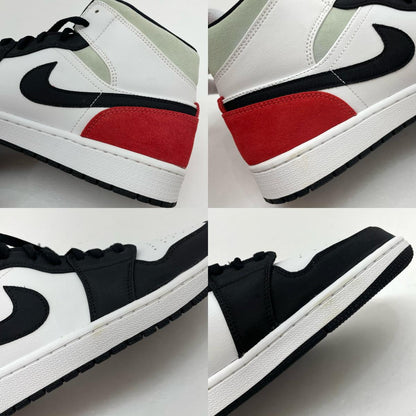 NIKE | ナイキ Air Jordan 1 Mid SE スニーカー 852542-100 ブラック×ホワイト 30cm
