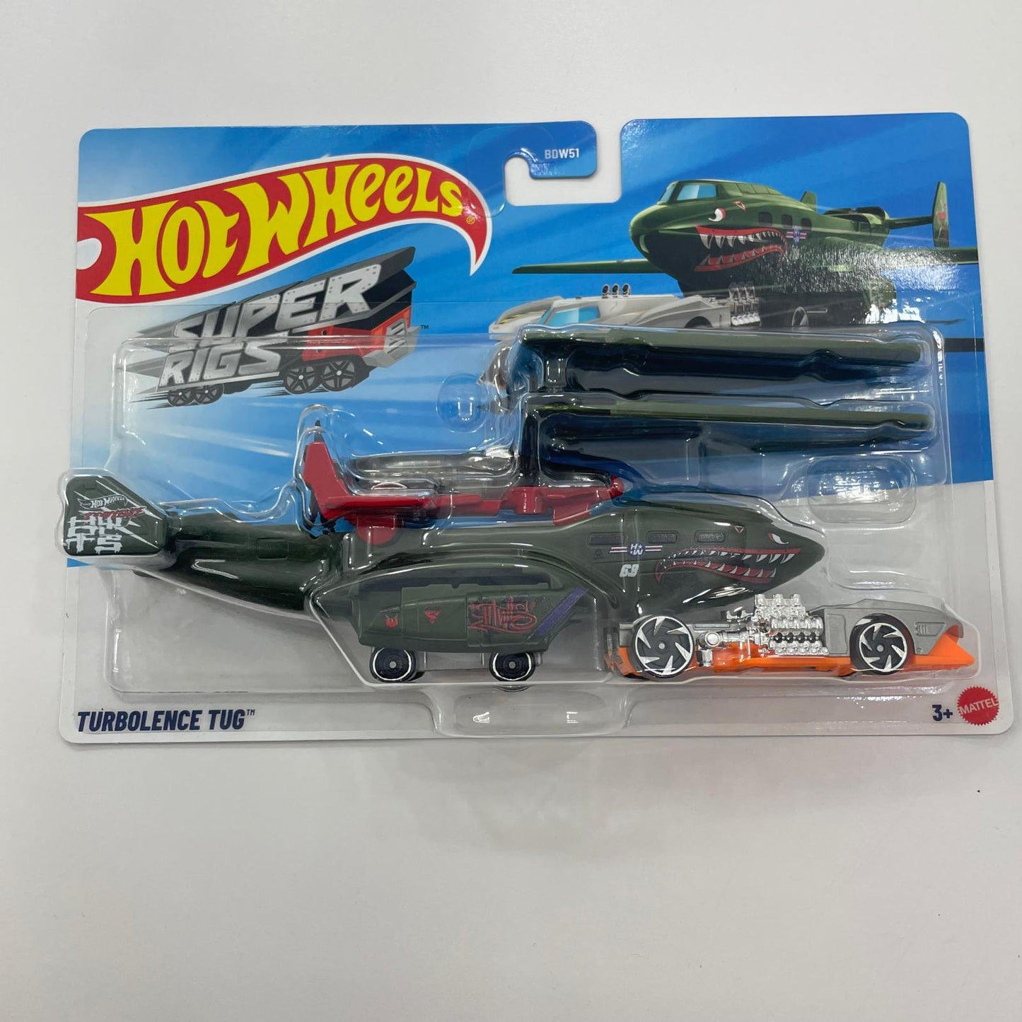 ホットウィール マテル ミニカー BDW51 2024　SUPER RIGS　TURBOLENCE TUG【尾張小牧店】