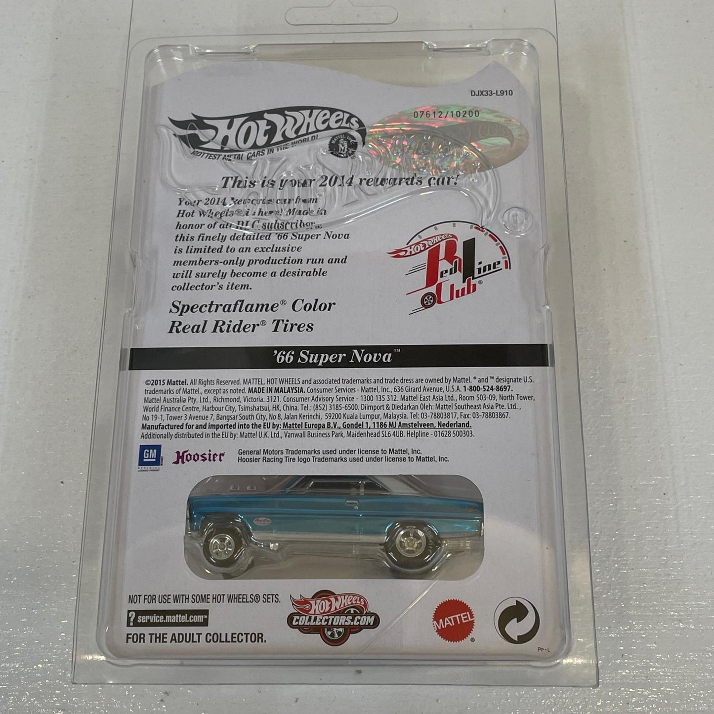 Hot Wheels 2014 RLC Rewards Car 66 Super Nova New In Blister Pack【尾張小牧店】