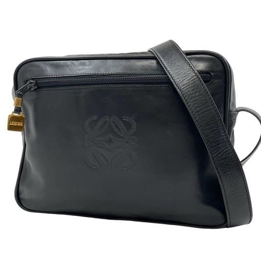 【中古】LOEWE | ロエベ アナグラム ショルダーバッグ ブラック【尾張小牧店】