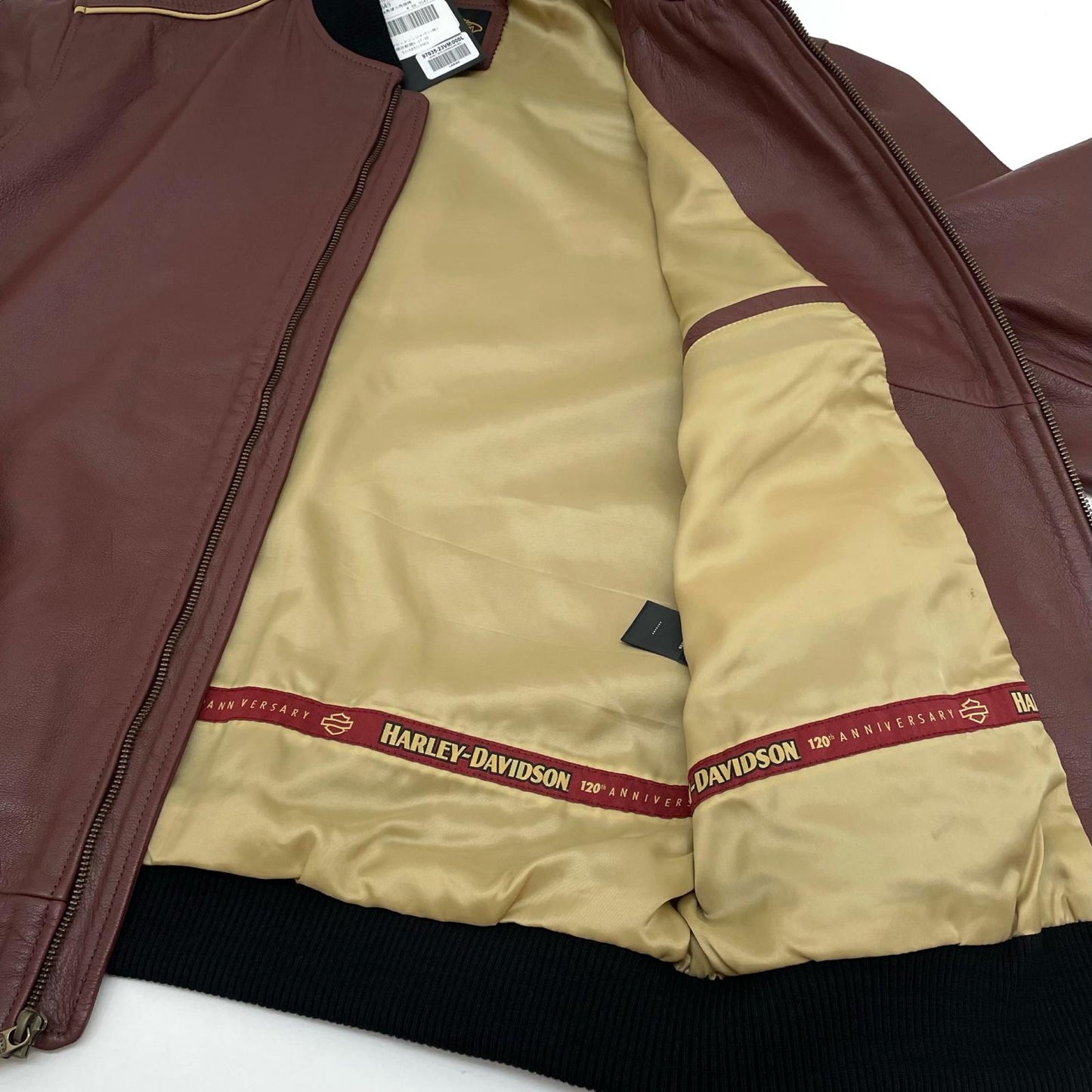 HARLEY-DAVIDSON | ハーレーダビットソン 120Th Anniversary Leather Jacket レザー 97035-23VM ブラウン サイズ：L【尾張小牧店】