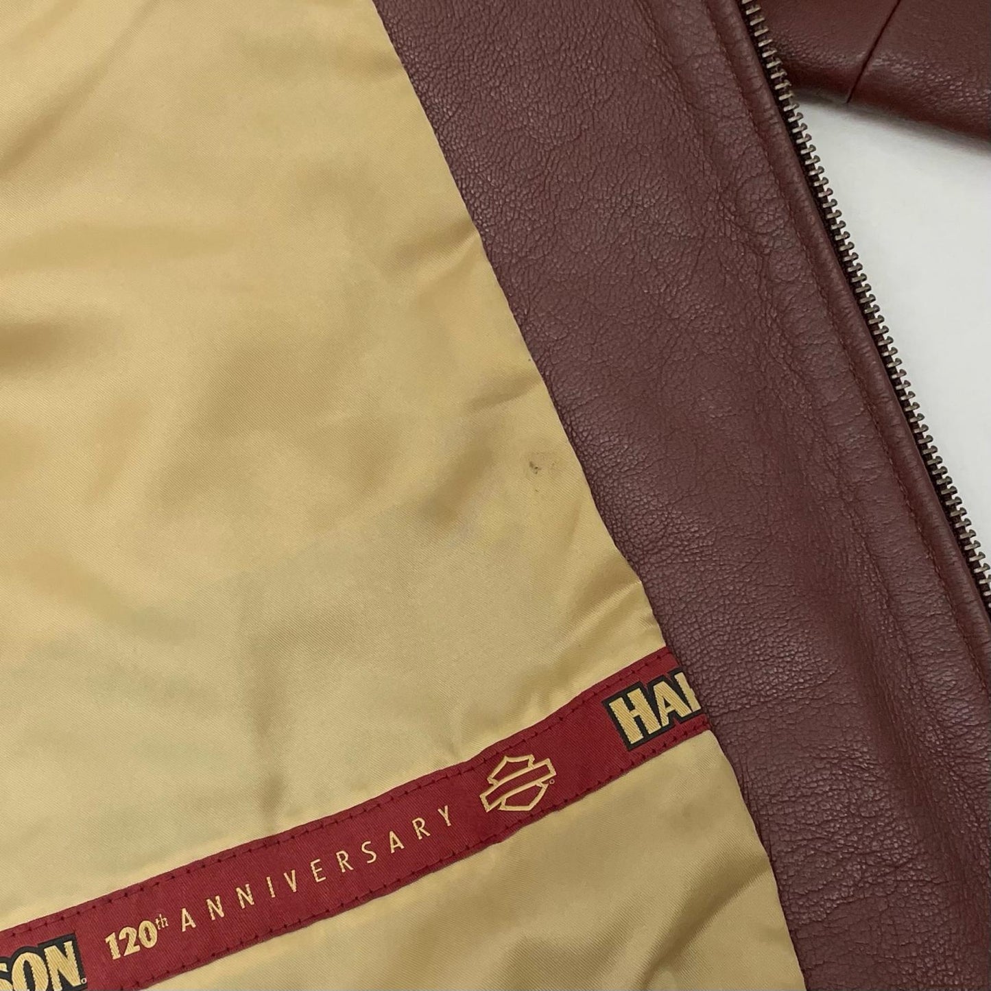 HARLEY-DAVIDSON | ハーレーダビットソン 120Th Anniversary Leather Jacket レザー 97035-23VM ブラウン サイズ：L【尾張小牧店】