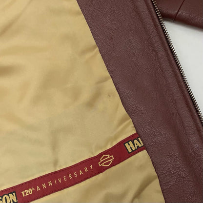HARLEY-DAVIDSON | ハーレーダビットソン 120Th Anniversary Leather Jacket レザー 97035-23VM ブラウン サイズ：L【尾張小牧店】