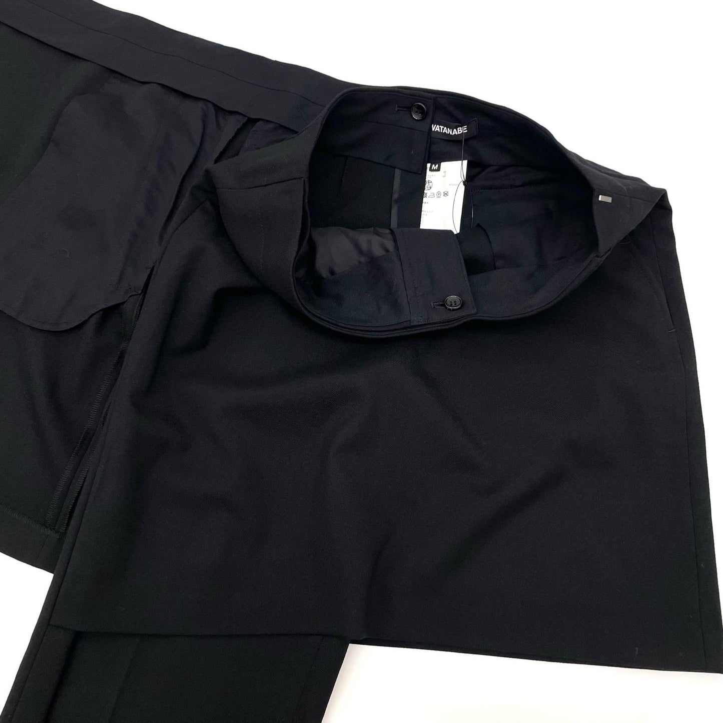 COMME des GARCONS JUNYA WATANABE | コムデギャルソンジュンヤワタナベ レイヤードワンレングスパンツ パンツ JP-P057 ブラック サイズ：M【尾張小牧店】