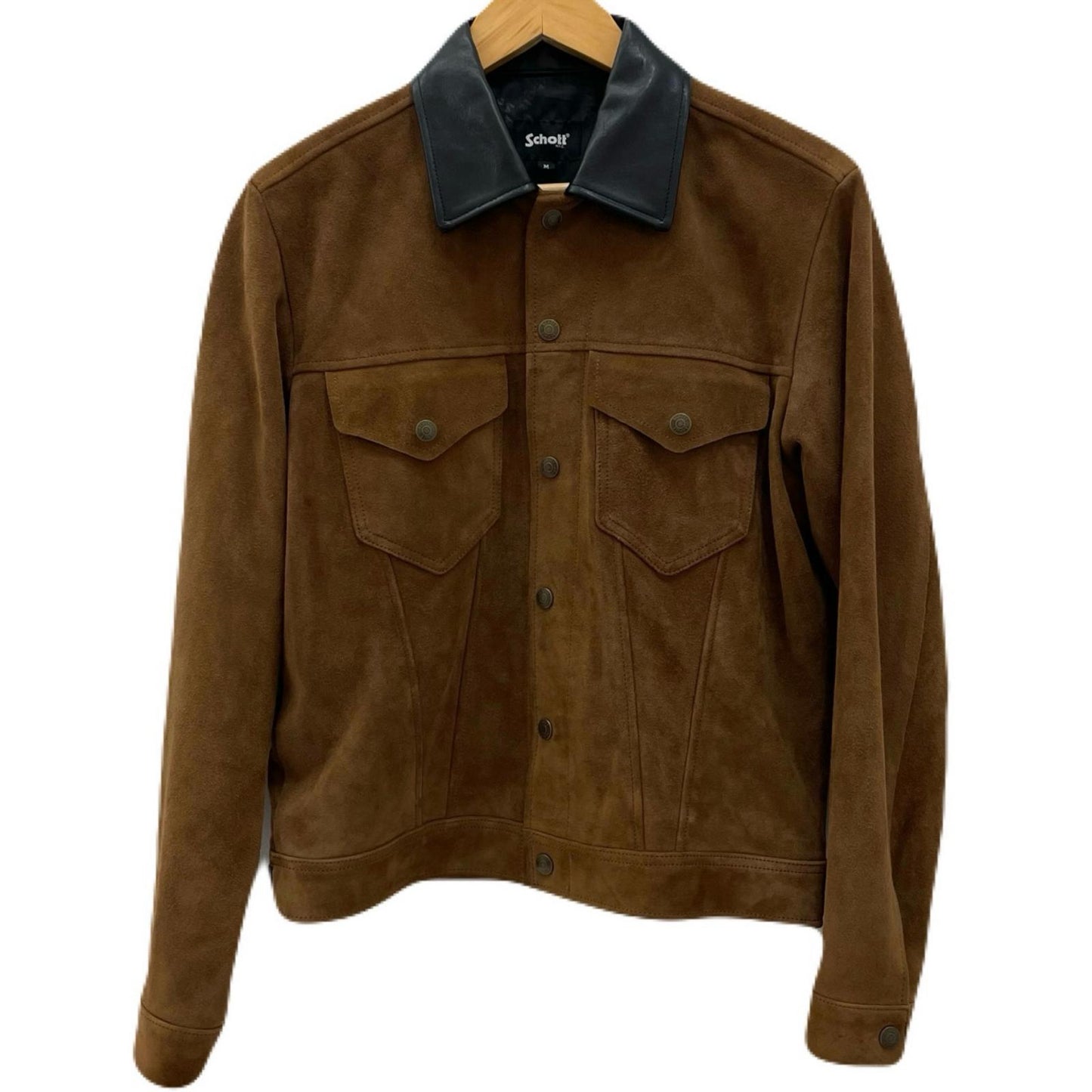 schott | ショット SUEDE SHORT HORN JACKET レザー 782-425006 ブラウン サイズ：M【尾張小牧店】