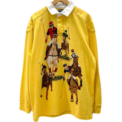 RALPH LAUREN | ラルフローレン THE FIE HORSE MEN RUGBY SHIRTS ポロシャツ イエロー サイズ：XL【尾張小牧店】