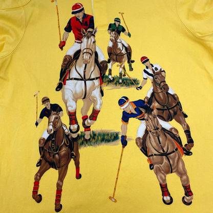 RALPH LAUREN | ラルフローレン THE FIE HORSE MEN RUGBY SHIRTS ポロシャツ イエロー サイズ：XL【尾張小牧店】