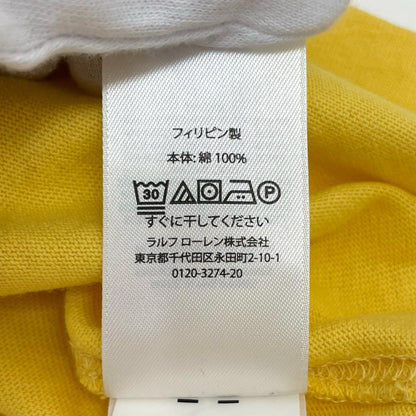 RALPH LAUREN | ラルフローレン THE FIE HORSE MEN RUGBY SHIRTS ポロシャツ イエロー サイズ：XL【尾張小牧店】