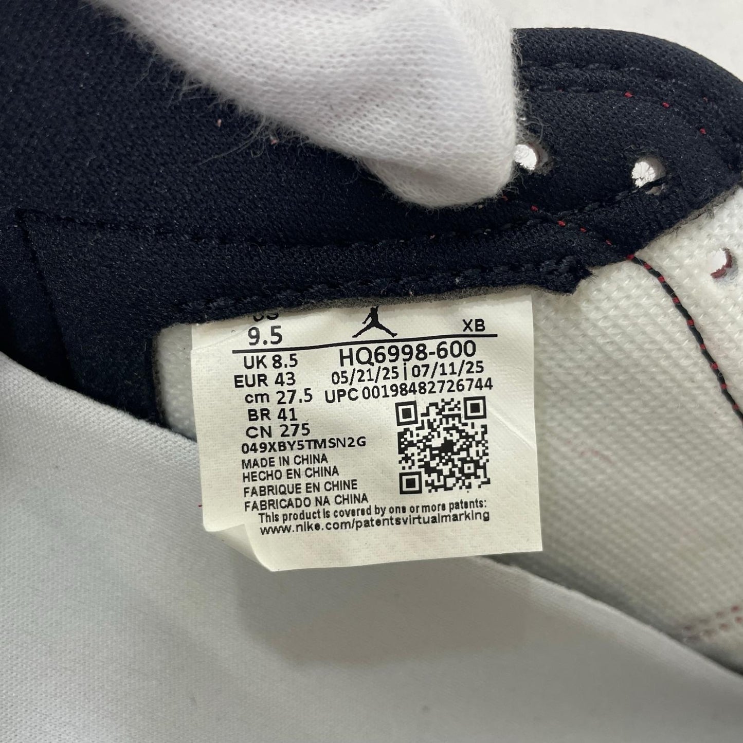 NIKE | ナイキ Air Jordan 1 Retro Low OG スニーカー HQ6998-600 レッド 27.5cm