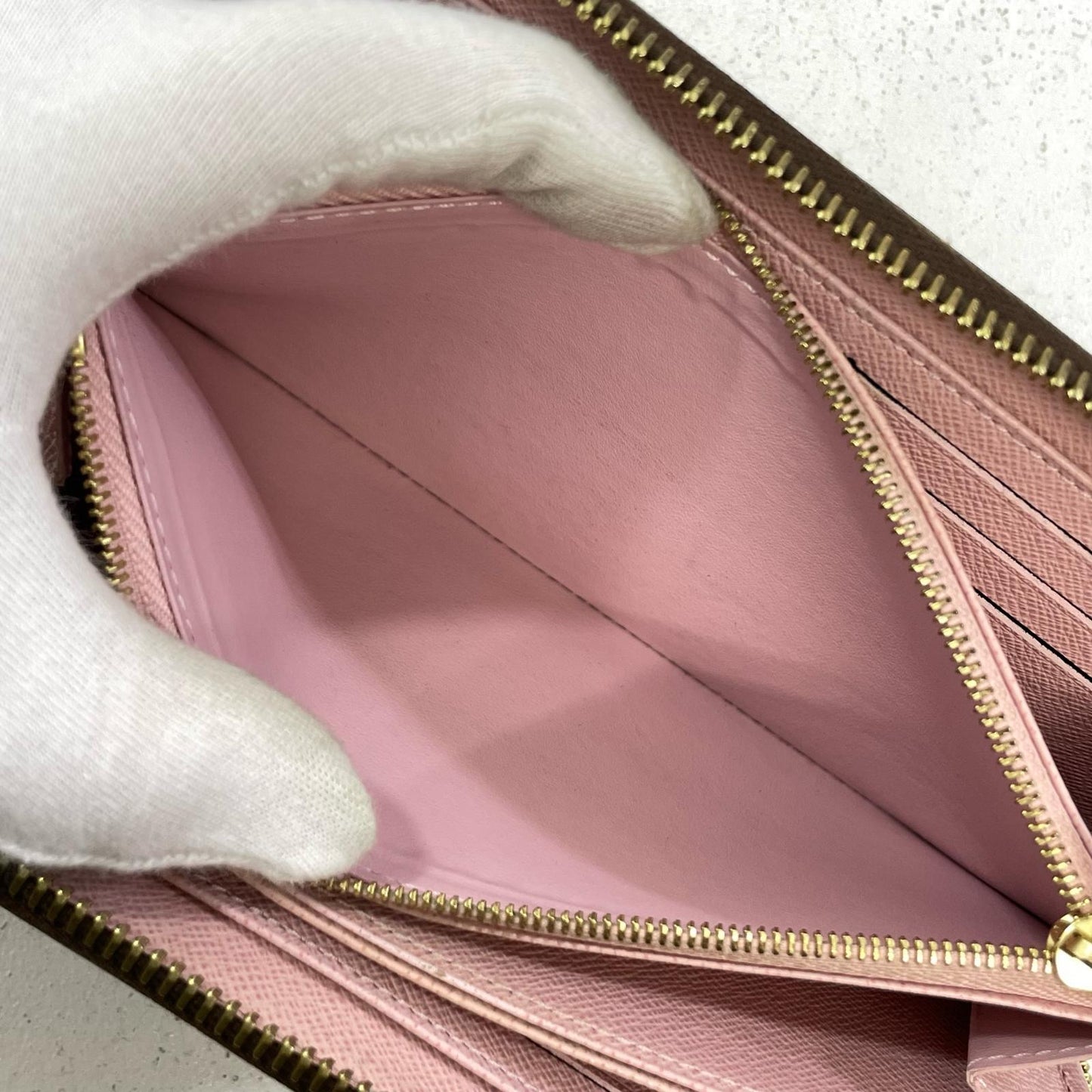 LOUIS VUITTON | ルイ・ヴィトン 長財布 ブラウン×ピンク【尾張小牧店】