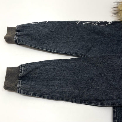 【中古】2002 | 2002 Destroy Fur Denim Zip Hoodie デニムジャケット ファージップパーカー　MM0004 ブルー サイズ：L【尾張小牧店】