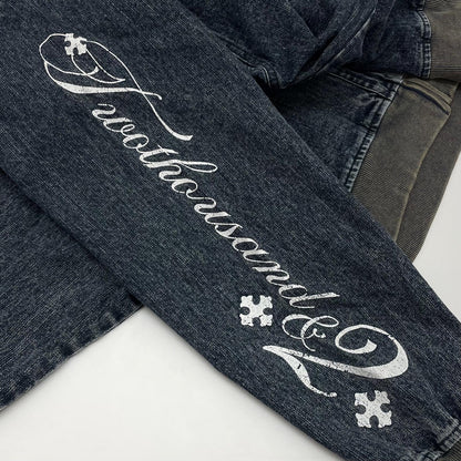 【中古】2002 | 2002 Destroy Fur Denim Zip Hoodie デニムジャケット ファージップパーカー　MM0004 ブルー サイズ：L【尾張小牧店】
