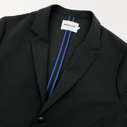 【中古】MAGIC STICK | マジックスティック　25SS GravityLife Nishiki Jacket テーラードジャケット ブラック サイズ：L【尾張小牧店】