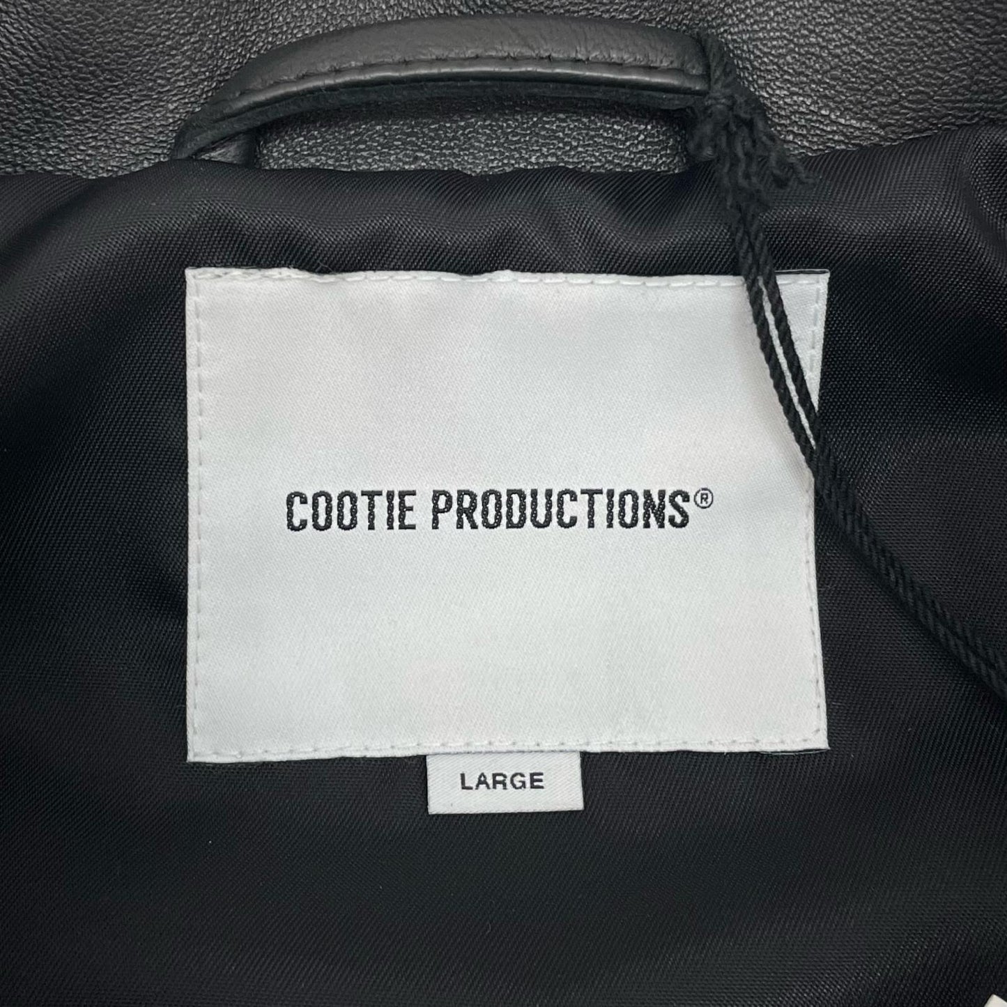 COOTIE | クーティー Leather Car Coat J.B. Voice EXCLUSIVE レザー JB-CTE25A-201 ブラック サイズ：L【尾張小牧店】