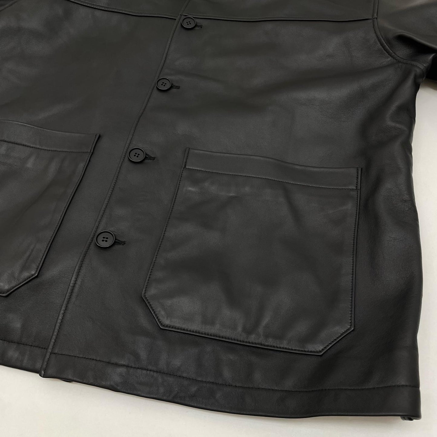 COOTIE | クーティー Leather Car Coat J.B. Voice EXCLUSIVE レザー JB-CTE25A-201 ブラック サイズ：L【尾張小牧店】