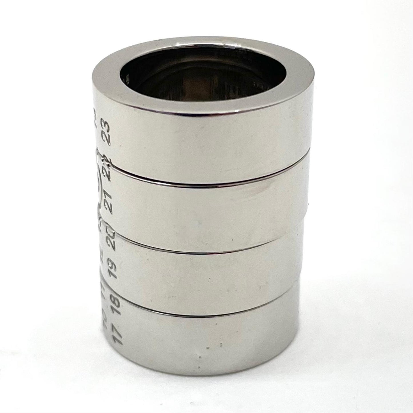 【中古】MM6(Maison Margiela) | エムエムシックスメゾンマルジェラ　25AW STACKED NUMERIC RING POLISHED PALLADIO　リング・指輪 SM7UQ0113 P8754 シルバー【尾張小牧店】