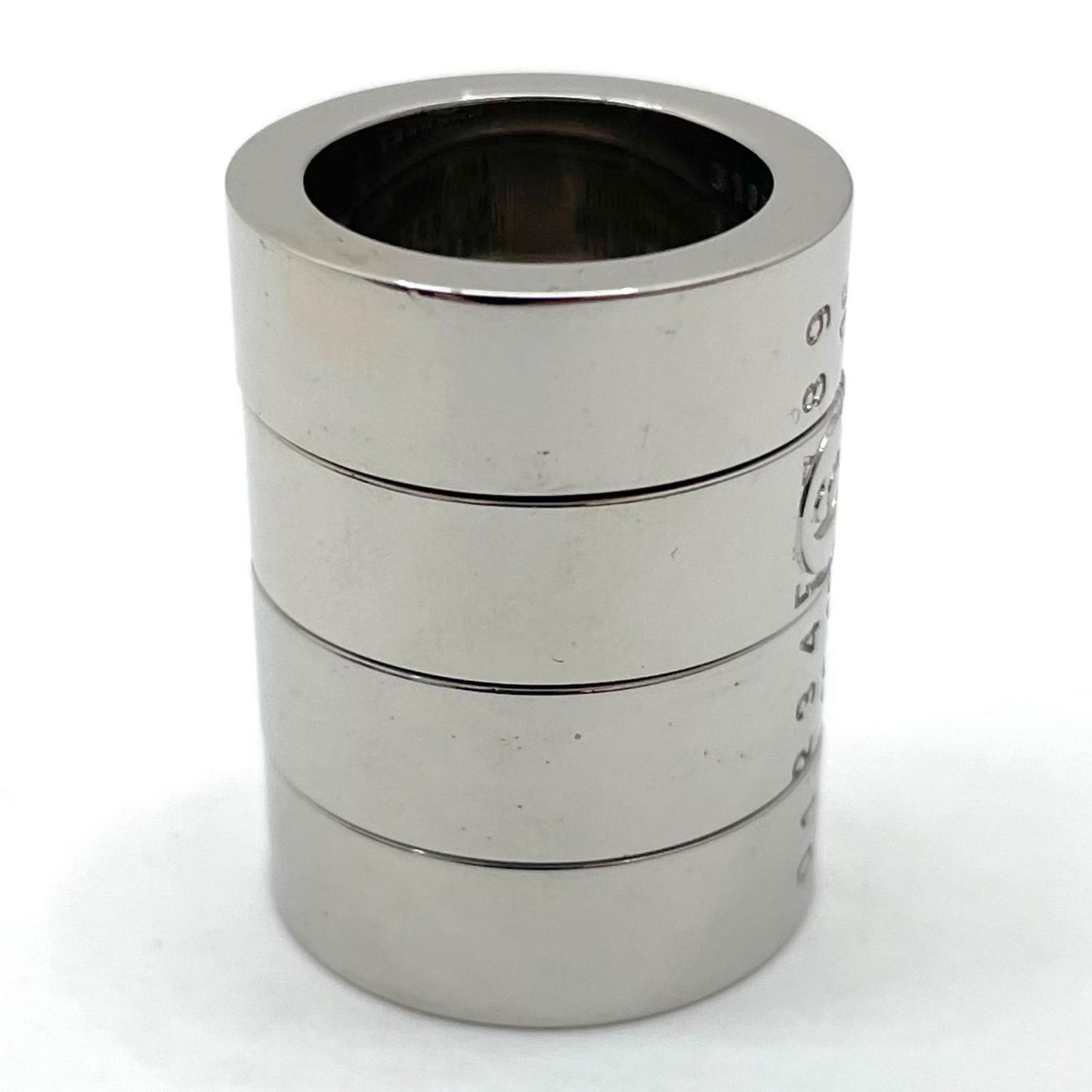 【中古】MM6(Maison Margiela) | エムエムシックスメゾンマルジェラ　25AW STACKED NUMERIC RING POLISHED PALLADIO　リング・指輪 SM7UQ0113 P8754 シルバー【尾張小牧店】