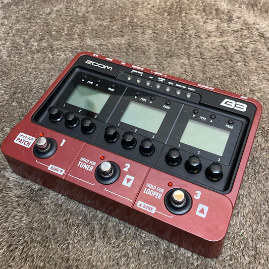 ZOOM | ズーム 楽器 B3 Bass Effects & Amp Simulator【尾張小牧店】