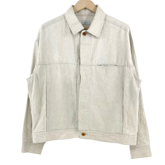 【中古】 BIG JEAN JACKET 2 SUPER HIGH DENSITY LINEN その他アウター CAP704JK38 アイボリー【尾張小牧店】