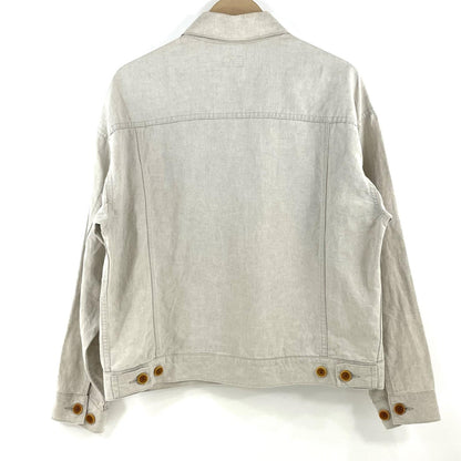 【中古】 BIG JEAN JACKET 2 SUPER HIGH DENSITY LINEN その他アウター CAP704JK38 アイボリー【尾張小牧店】