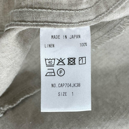 【中古】 BIG JEAN JACKET 2 SUPER HIGH DENSITY LINEN その他アウター CAP704JK38 アイボリー【尾張小牧店】