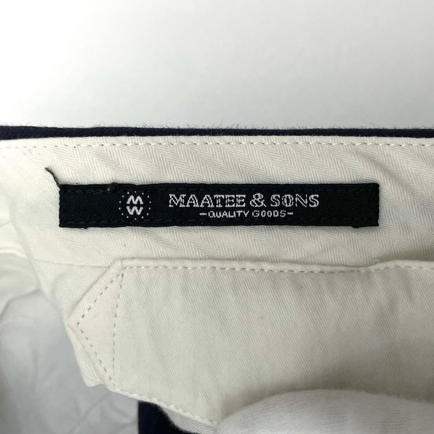【中古】MAATEE&SONS | マーティーアンドサンズ 俺のCHINO-PAN スラックス MT2303-0205B ネイビー サイズ：1【尾張小牧店】
