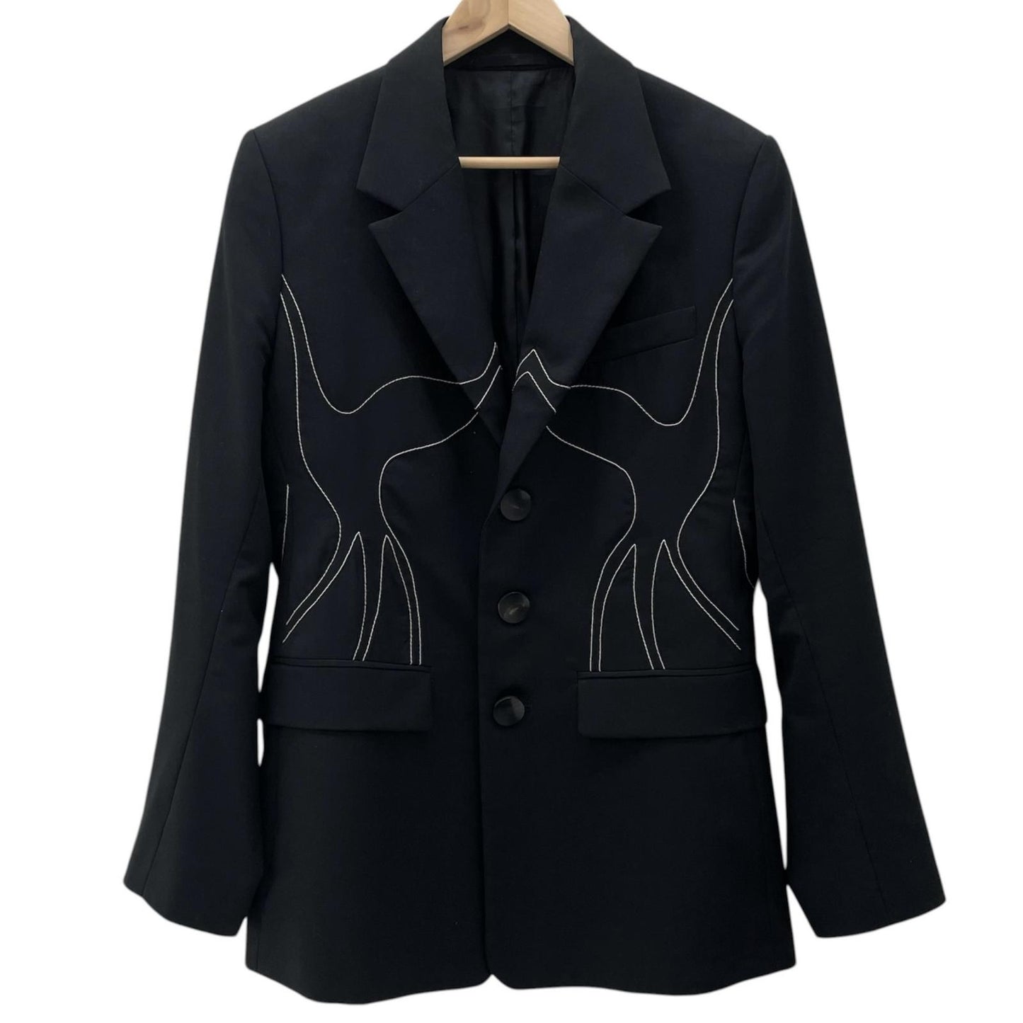 SAQI SUIT JACKET テーラードジャケット ブラック サイズ：M【尾張小牧店】