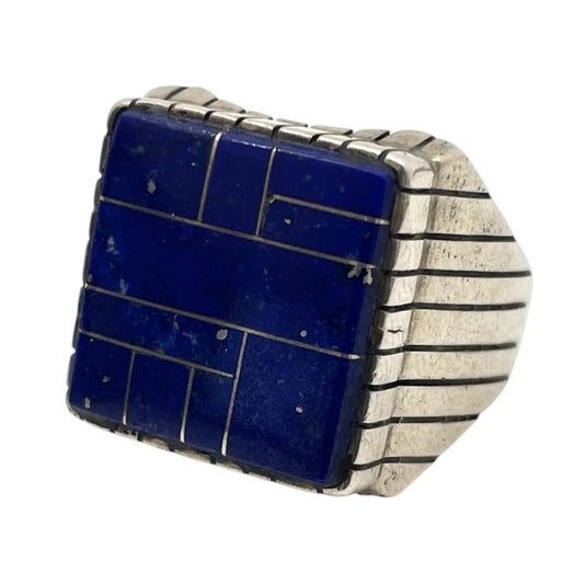 【中古】ラピスラズリ STERLING リング・指輪 シルバー【尾張小牧店】