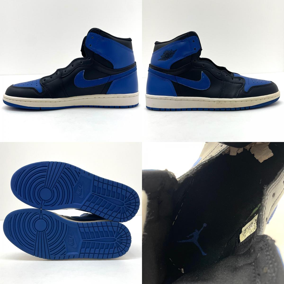 【中古】NIKE | ナイキ Air Jordan 1 Retro High "Royal"/エアジョーダン1 レトロ ハイ "ロイヤル" スニーカー 靴　136066-041 ブルー×ブラック 26.5cm【尾張小牧店】