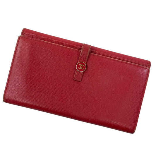 CHANEL | シャネル 長財布 レッド【尾張小牧店】
