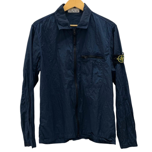 【中古】STONE ISLAND | ストーンアイランド Nylon Metal Shirt Jacket ナイロンジャケット 801511219 ネイビー サイズ：M【尾張小牧店】