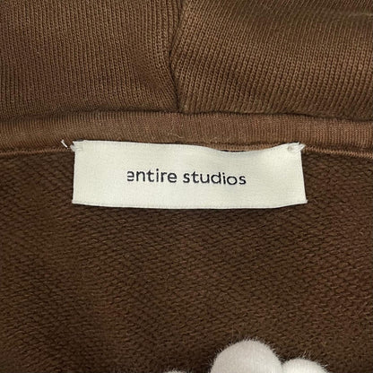 【中古】entire studios | エンタイアスタジオ HEAVY HOOD 長袖パーカー UNU-25-1012 ブラウン サイズ：M【尾張小牧店】